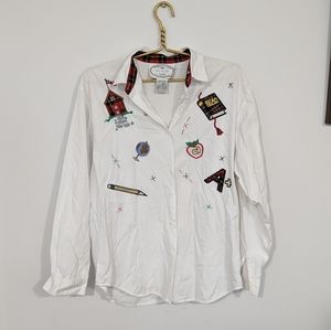 Eagle's eye collectables vintage teachers blouse